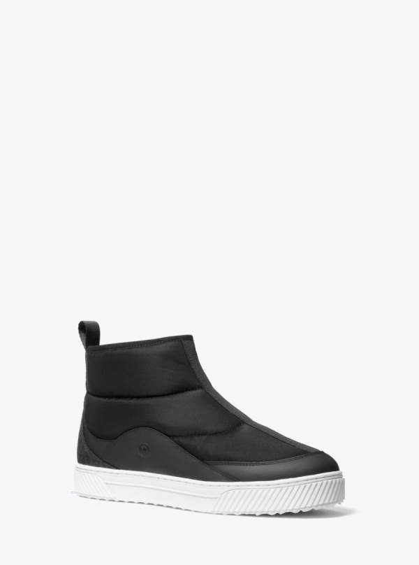 Panske Tenisky Michael Kors Baxter Quilted Nylon Gabardine Čierne - Topanky Michael Kors Obchod | QZEUH-3547